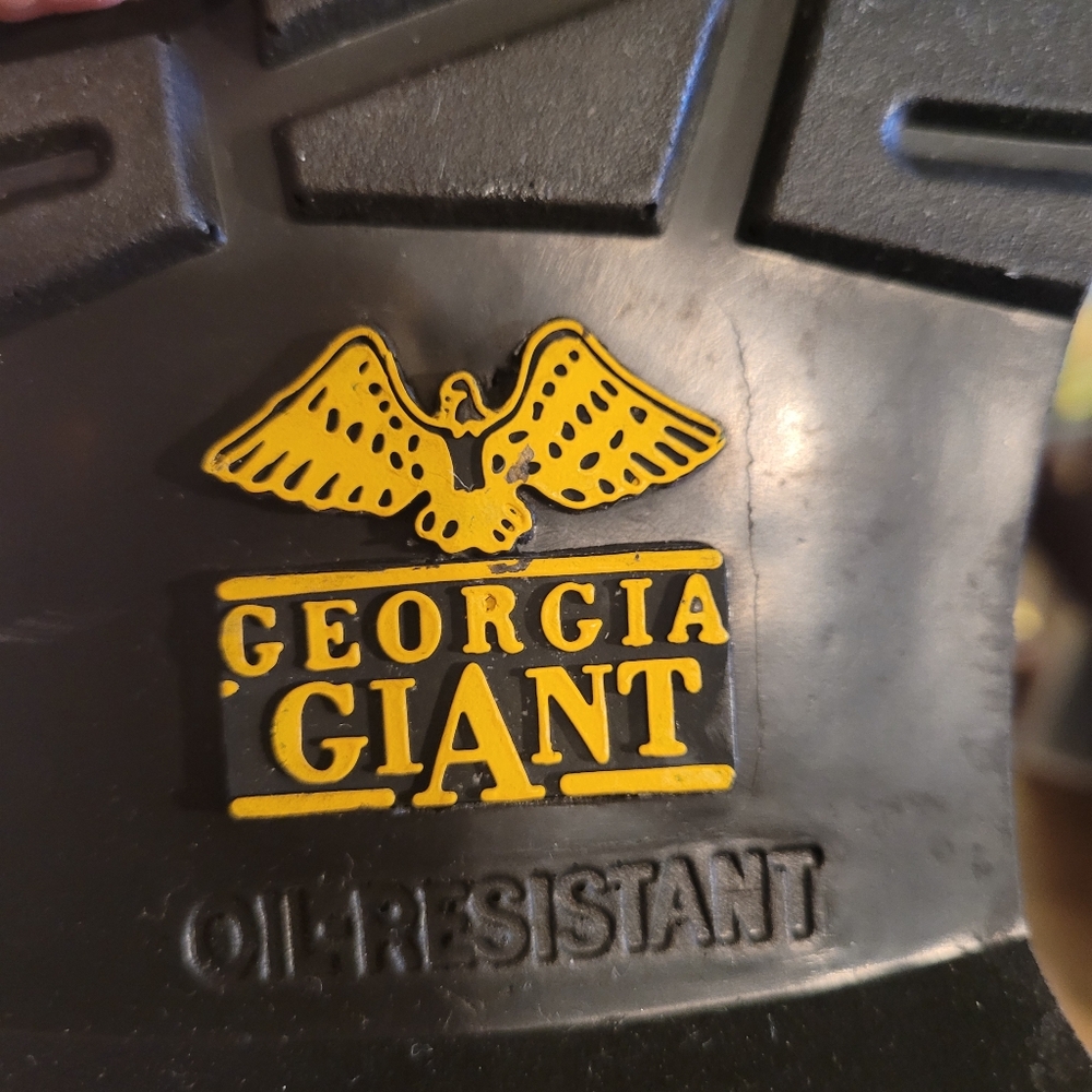 Georgia Giant Womens Leather steel toed work boots  - 6.       D38 - Picture 7 of 12